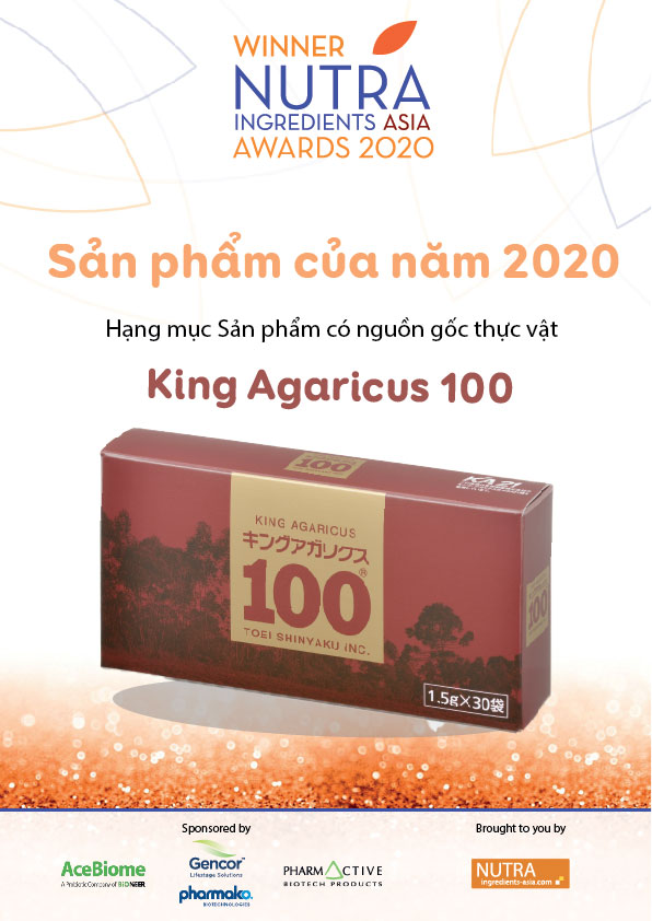 king-agaricus-100-danh-giai-thuong-san-pham-cua-nam-2020-dong-san-pham-co-nguon-goc-thuc-vat-binh-chon-boi-nutraingredients-asia-awards